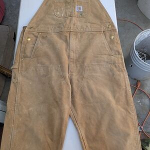 Carhartt Brown Work Overalls 40x32
